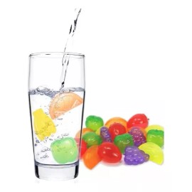 Importeek 12 Cubos De Hielo De Plastico En Forma De Fruta Multicolor
