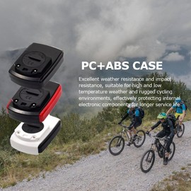 ZOKBOM Bike Computer Wired, Waterproof Bicycle Speedometer and Odometer with Backight,19 Functions Cycle Pedometer with Large LCD Touch Screen for Outdoor Men Women Teens Bikers (White)