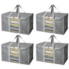 BALEINE 4-Pack Oversized Moving Bags with Reinforced Handles, Heavy-Duty Storage