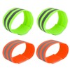 X AUTOHAUX 4pcs Reflective Bands for Arm Reflective Armbands High