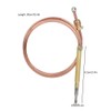 900mm Replacement Thermocouple,Universal Thermocouple,BBQ Grill Fireplace Heating Thermocouple,with 5pcs Fit
