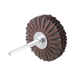 sourcing map Abrasive Wheel Sanding Star 1/4 Inch Shank for Woodworking Root Carving Furniture Polishing 120 Grit