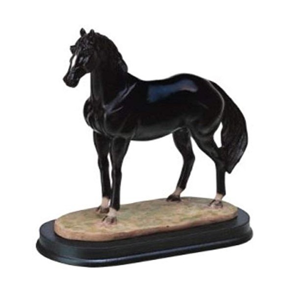 George S. Chen Imports SS-G-11405 Horses Collection Black Horse Figurine Decoration Decor Collectible