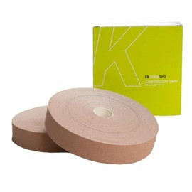 キネシオロジーテープ 撥水 伸縮 テーピング 幅25ｍm×25m 2巻（1箱） ベージュ スポーツ テーピングテープ キネシオテープ