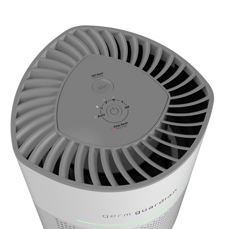 GermGuardian Airsafe+ Air Purifier for Home, for Wildfire Smoke, Pets,