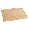 WENKO Bella Bamboo Chopping Board with Juice Groove and 4