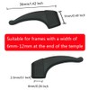YINGFENG 16 Pairs Black Glasses Ear Grip, Comfortable Silicone Elastic