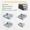 Sheet Metal Nuts, 120 Pieces M4 M5 M6 M8 Snap