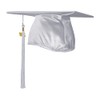 Endea Graduation Shiny Cap & Tassel (Silver, 2022)