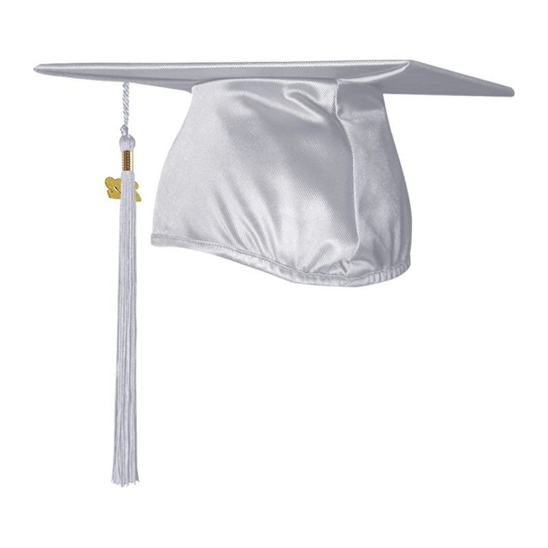 Endea Graduation Shiny Cap & Tassel (Silver, 2022)