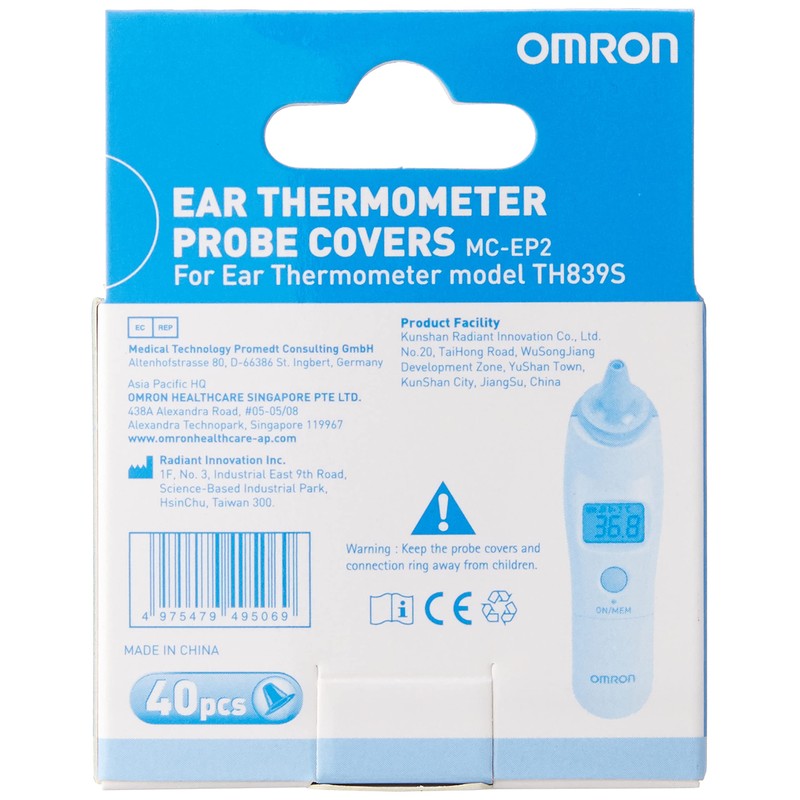 Omron Th839S Ear Thermometer Probe Covers 40-Pieces