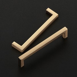 Ravinte 20 Pack Solid 4 Inch Hole Center Slim Square Bar Champagne Bronze Cabinet Pulls Drawer Handles Kitchen Cabinet Handles Drawer Pulls Kitchen Cabinet Hardware Kitchen Handles
