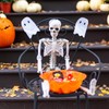 Halloween Skeletons Decorations, 10 Pack 16" Plastic Posable Skeleton, Small