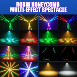 YoKen bar colourful stage light 220W RGBW DJ Lighting Laser Stage Effect 3 Arms Moving Head Light DMX Disco Bars