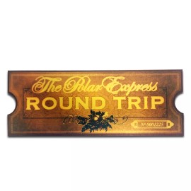 LilyDeal Polar Express Round Trip replica ticket