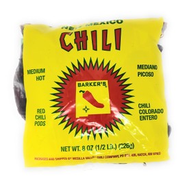 Barker's Dried Red Chile PodsMedium 8OZ