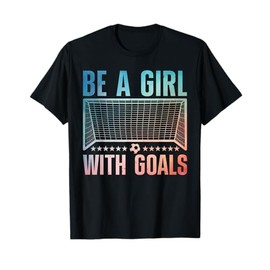 Funny Soccer Art For Women Girls Soccer Player Soccer Lover T-Shirt