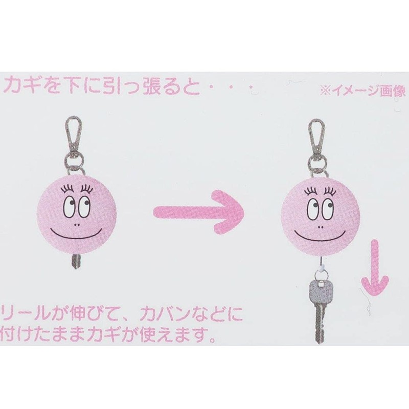 Barba Papa Plush Key Cover Papa Face BPKC196 Pink