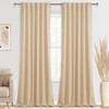 DWCN Beige Curtains for Living Room -Room Darkening Extra Long
