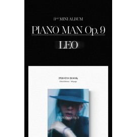 VIXX LEO PIANO MAN Op.9 3rd Mini Album CD+Poster+Lyrics Poster On Pack+Photobook+Postcard+Bookmark+Photocard+Tracking