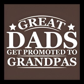 "Handmade" GREAT DADS GET PROMOTED TO GRANDPA father awesome  dedicated friend MAGNET