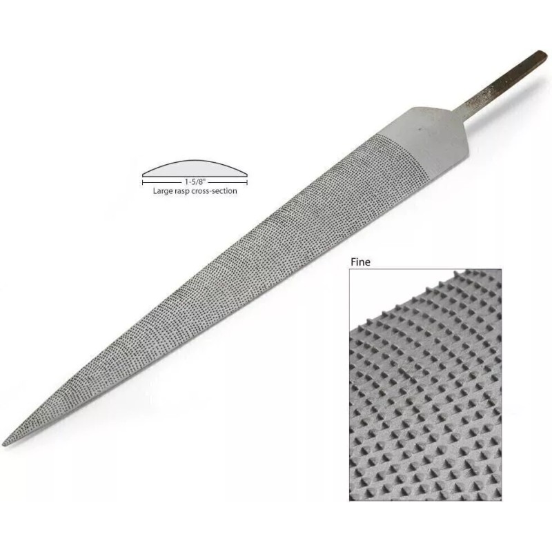 StewMac Dragon Hand-cut Rasp, Large, Fine
