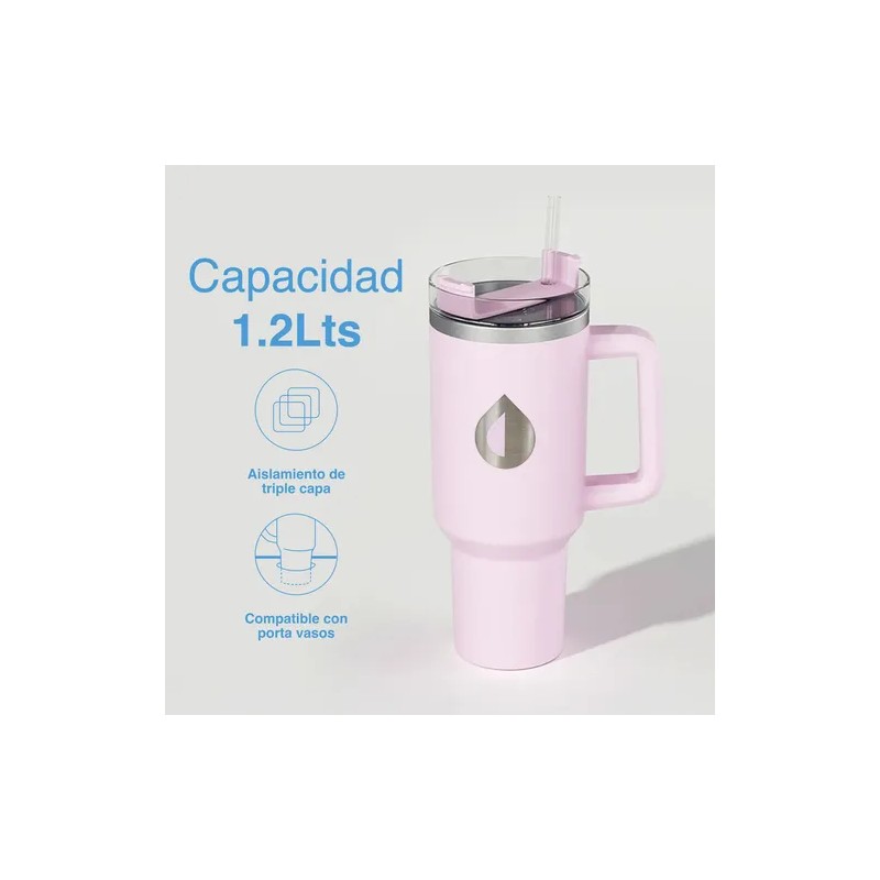 Termo Purificador Filtro De Agua Portable 1.2lts Diseño 2en1