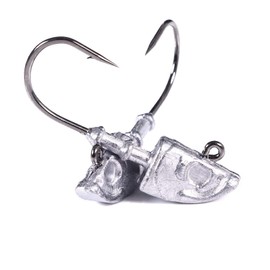 Swimbait Jig Head Saltwater Flats Jig Head Bait Spin Head Jigs Realistic Fish Head Jig Heads 5 Pack (3/16oz Jig Heads (5Pack))