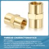 PATIKIL 1/8" x 1/8" Brass NPT Coupler, 6 Pack Female