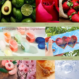 Lip Balm Set 16 Pack Lip Balm Multipack Makeup Gift Set Natural Moisturizing Cracking Lip Lipbalm Chapstick Gifts For Women Skincare Lip Care Lip Balm Kids (2 Boxes)