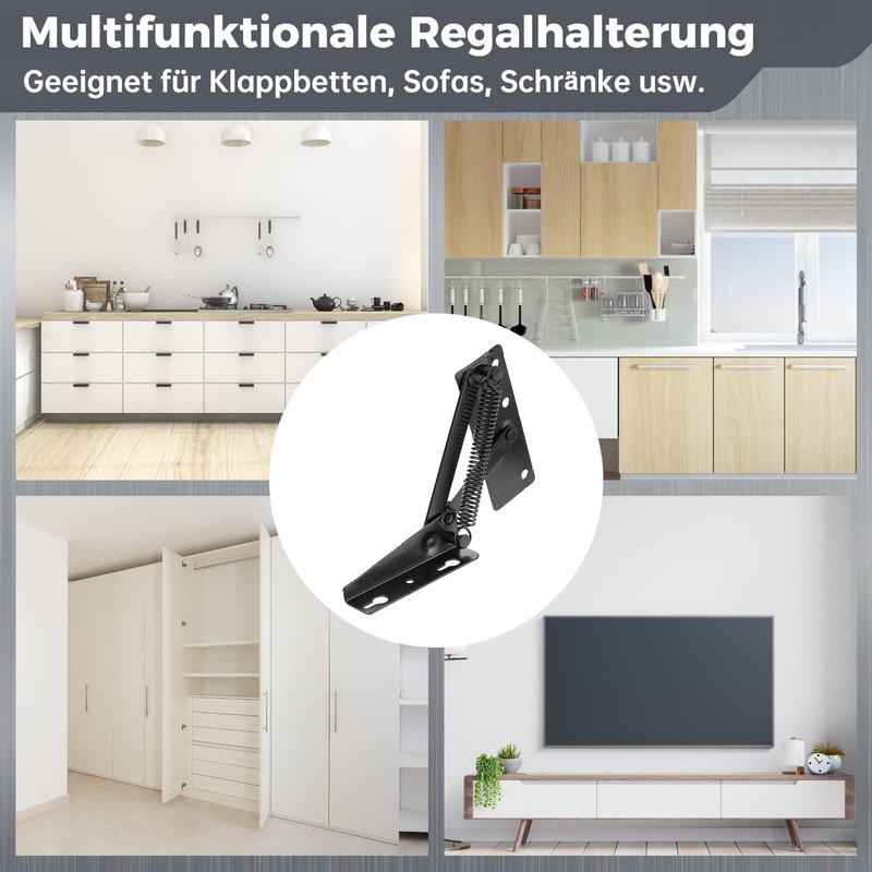 90 Degree Folding Corner Bench Hinge, Cabinet Folding Bracket Spring