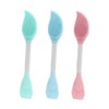 VICASKY Safe Silicone 3pcs Face Mask Applicator Brush Multifunctional Beauty Tools Travel-friendly Random Color
