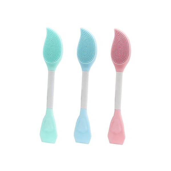 VICASKY Safe Silicone 3pcs Face Mask Applicator Brush Multifunctional Beauty