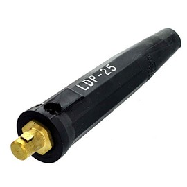LENCO MARINE Machine Plug, 4-8 AWG, 150 Amps, Black, Outdoor, Welding Cable, Compatible with Welding Machines and Power Supplies