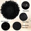 Afro Puff Drawstring Ponytail - Ombre Burgundy 8Inch 80G, Synthetic