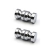 YIDELAI-Glass Door Handle, 2.4 inch Aluminum Alloy Single Hole Handle,