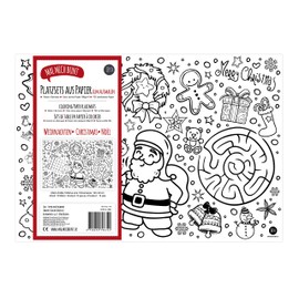 12 place mats Christmas for colouring, Christmas placemats for colouring, children's activity Christmas, gift idea Christmas, Mal Mich colourful