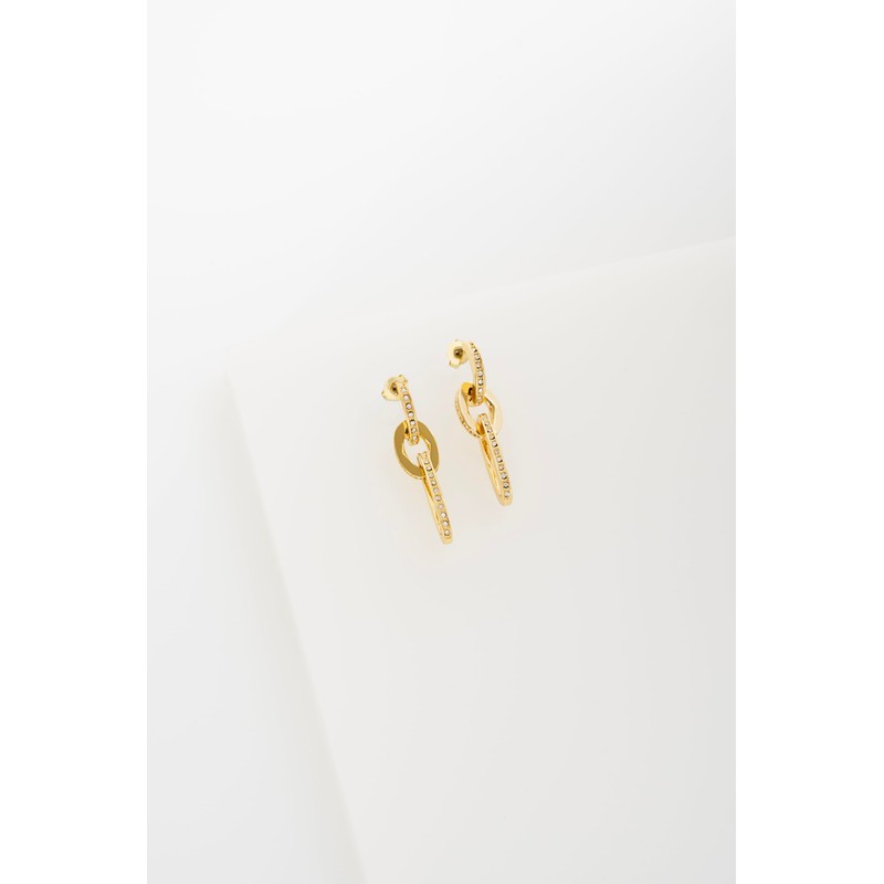 Ted Baker Shirina Crystal Shimmer Drop Earrings for Women (Gold/Crystal)