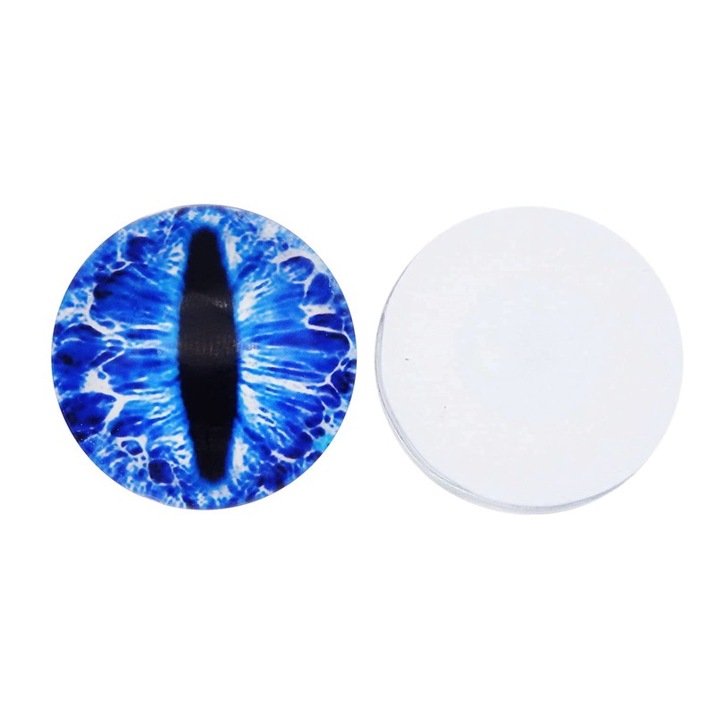 Julie Wang 10MM 100PCS Dragon Eyes Glass Cabochon Eye for