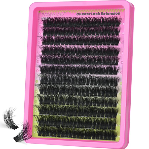 Fluffy Lash Clusters 16-18MM Cluster Lash Extensions 240pcs Volume Cluster