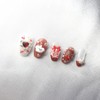 [Premium Handmade Nails] Cherry Bonbon Eau Chocolat - Almond Egg