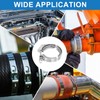 sourcing map 2.25" Quick Release V Band Clamp 304 Stainless