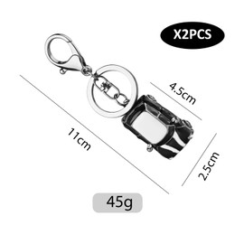 VEHYEGOI 2 Pieces Car Keychains, Retro Car Keychains, Gift Keychains, Creative Keychains, Backpack Decorative Pendants