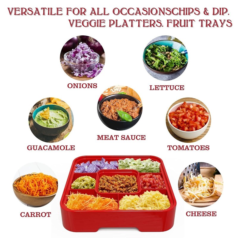 OOFAYBILL Taco Bar Serving Set for a Party - Taco