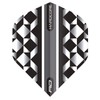 RED DRAGON Hardcore Radical White and Black Geometric Dart Flight