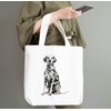 AdriLeo Dalmatian Shopping Bag (Black Spots), White with photographic print