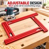 40cm Adjustable Guide Rail for Woodworking – Auxiliary Backing Bracket