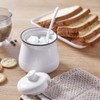 DAYYET Sugar Bowl with Lid and Spoon, 12 oz Ceramic