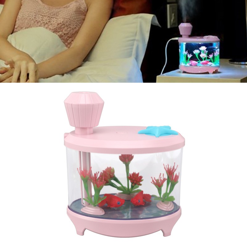 Micro Landscape Humidifier Fish Tank Modeling Ultra Sound USB Low
