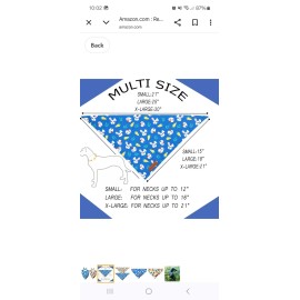 Realeaf Easter Dog Bandanas 2 Pack Reversible For Unisex - Large